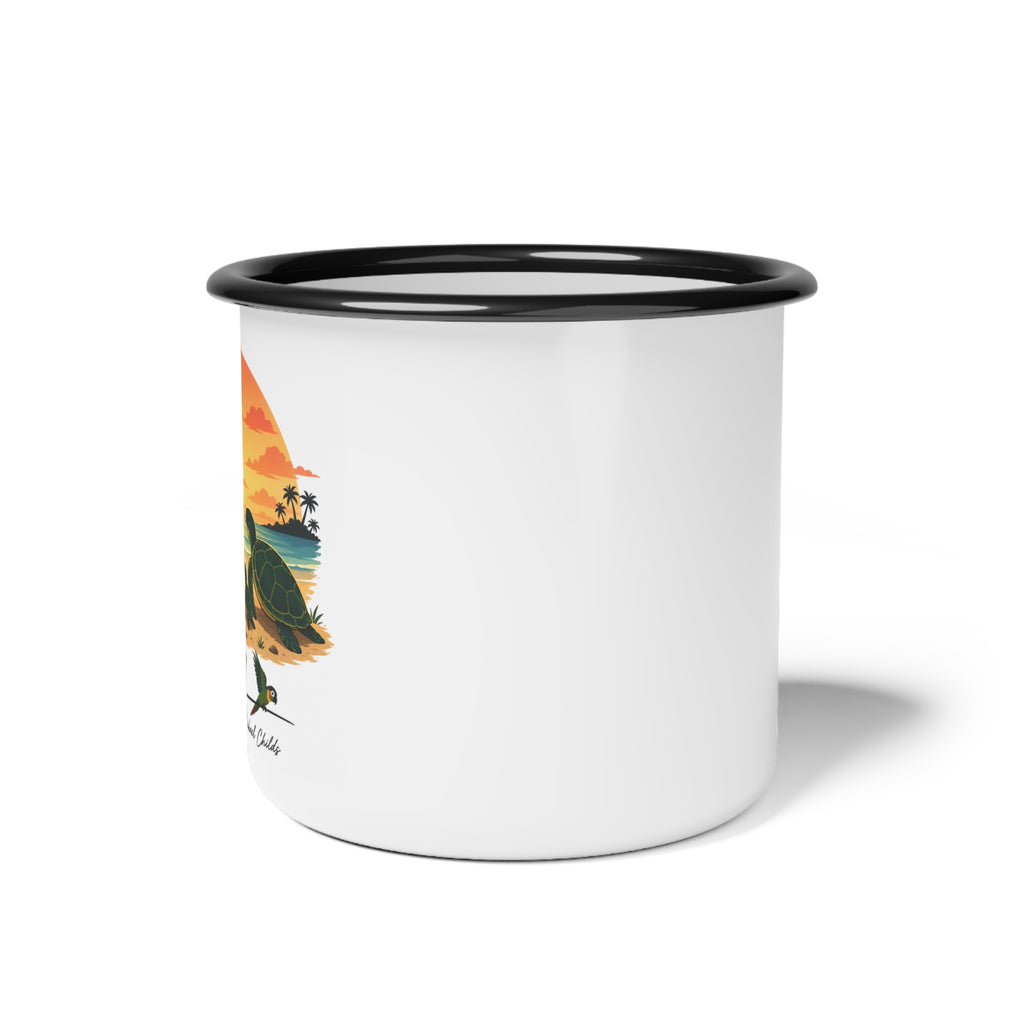 Turtle family Enamel Camp Cup