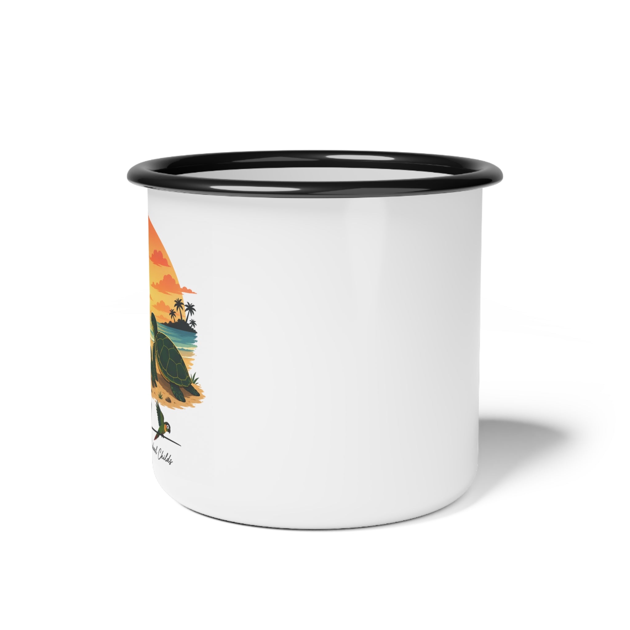 Turtle family Enamel Camp Cup