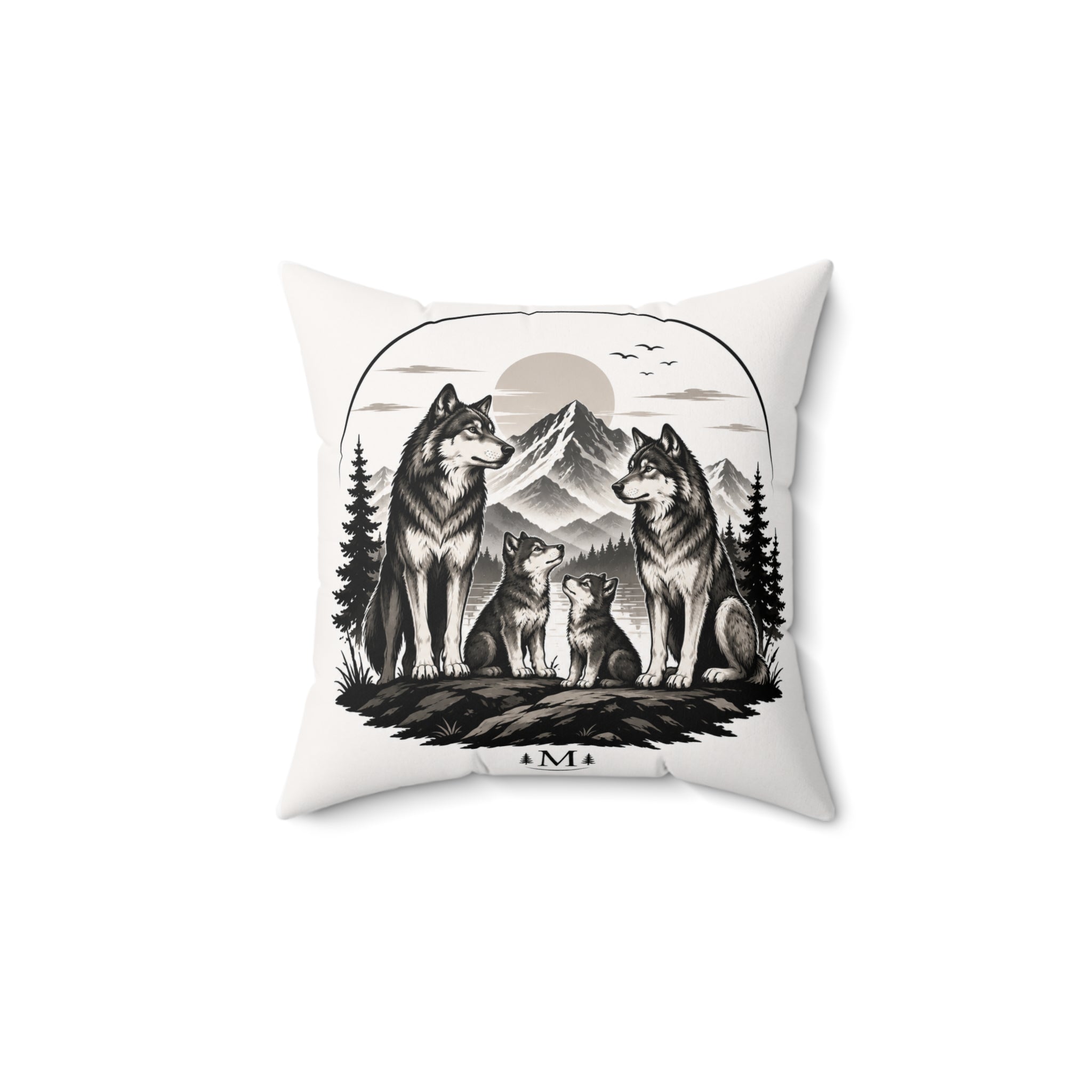 Spun Polyester Square Pillow