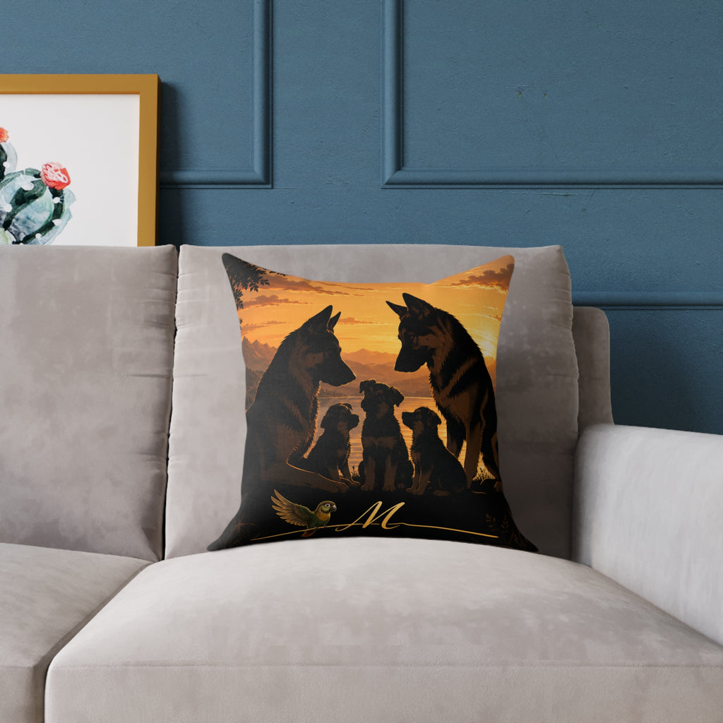 Square Poly Canvas Pillow