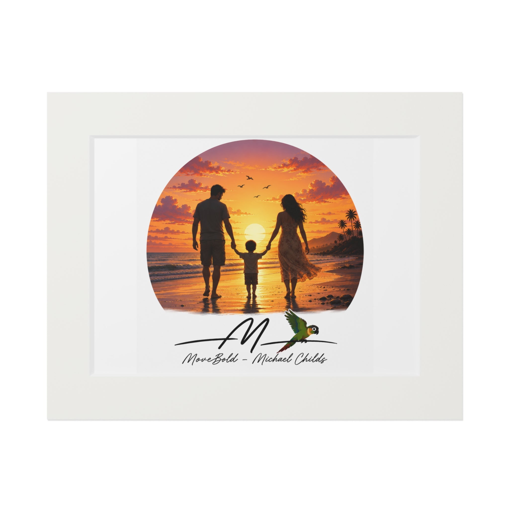 Family Fine Art Prints (Passepartout Paper Frame)
