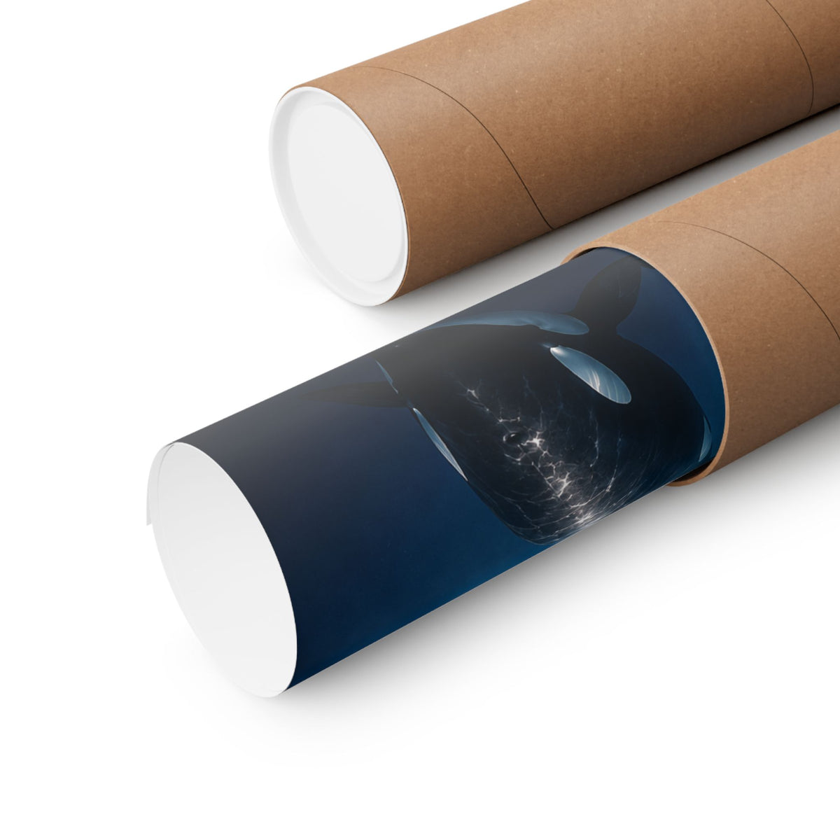 Ocean Whale Family Matte Horizontal Posters