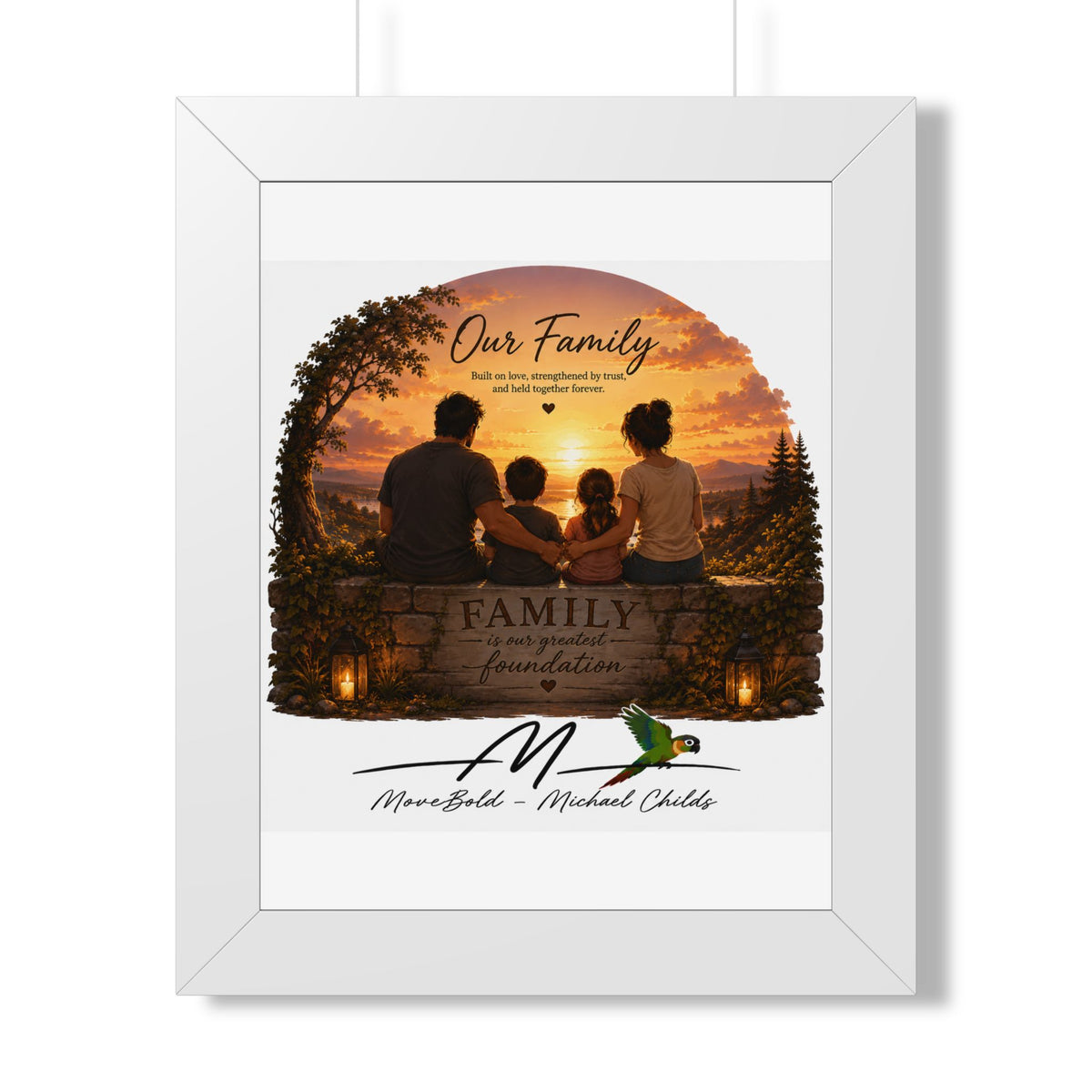 Family Framed Vertical Poster
