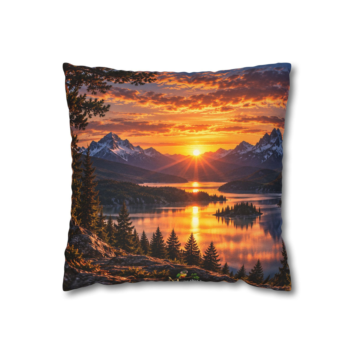 Spun Polyester Square Pillowcase