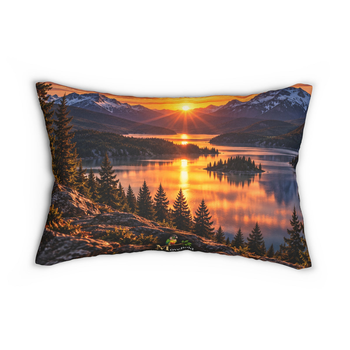 Spun Polyester Lumbar Pillow