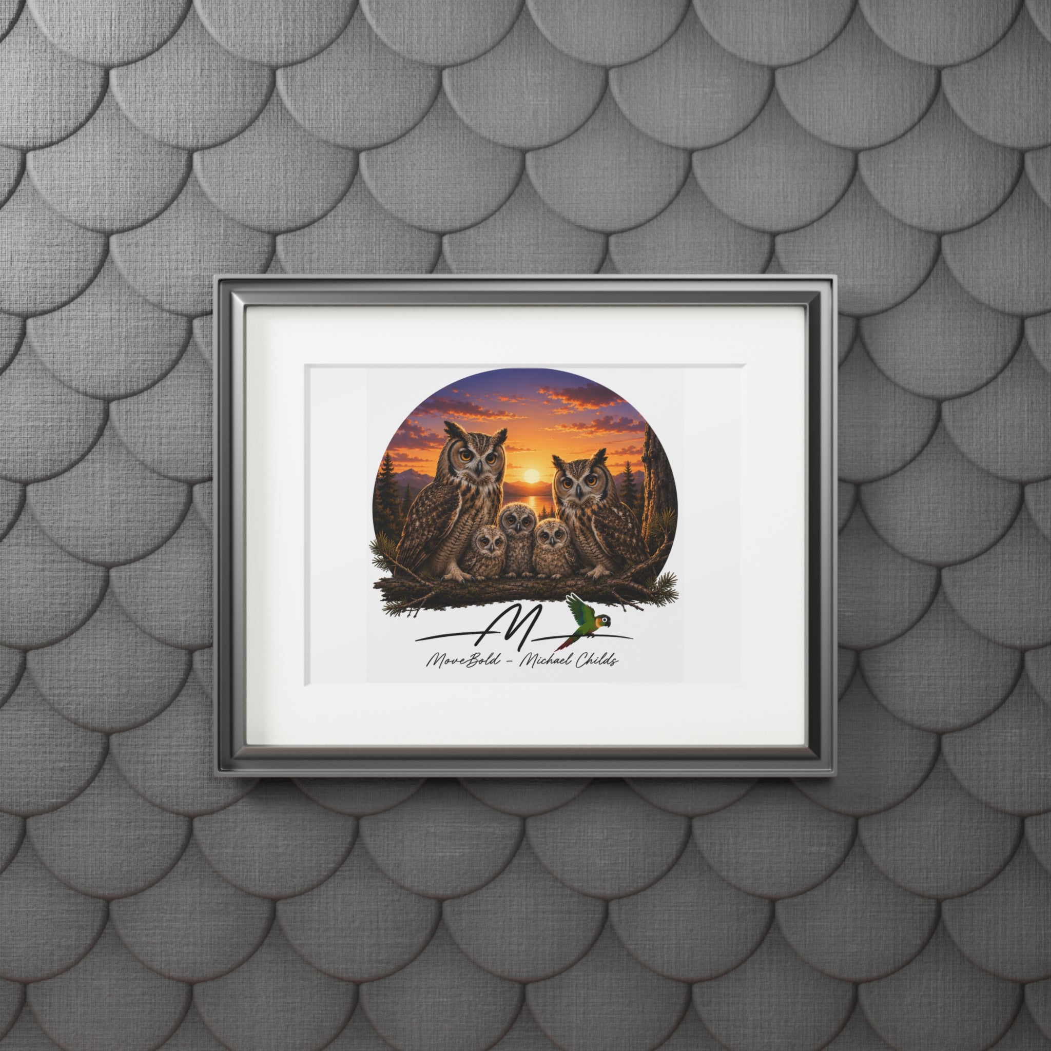 Our family Fine Art Prints (Passepartout Paper Frame)