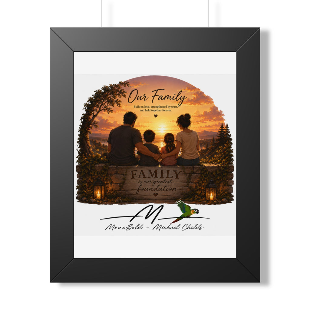 Family Framed Vertical Poster