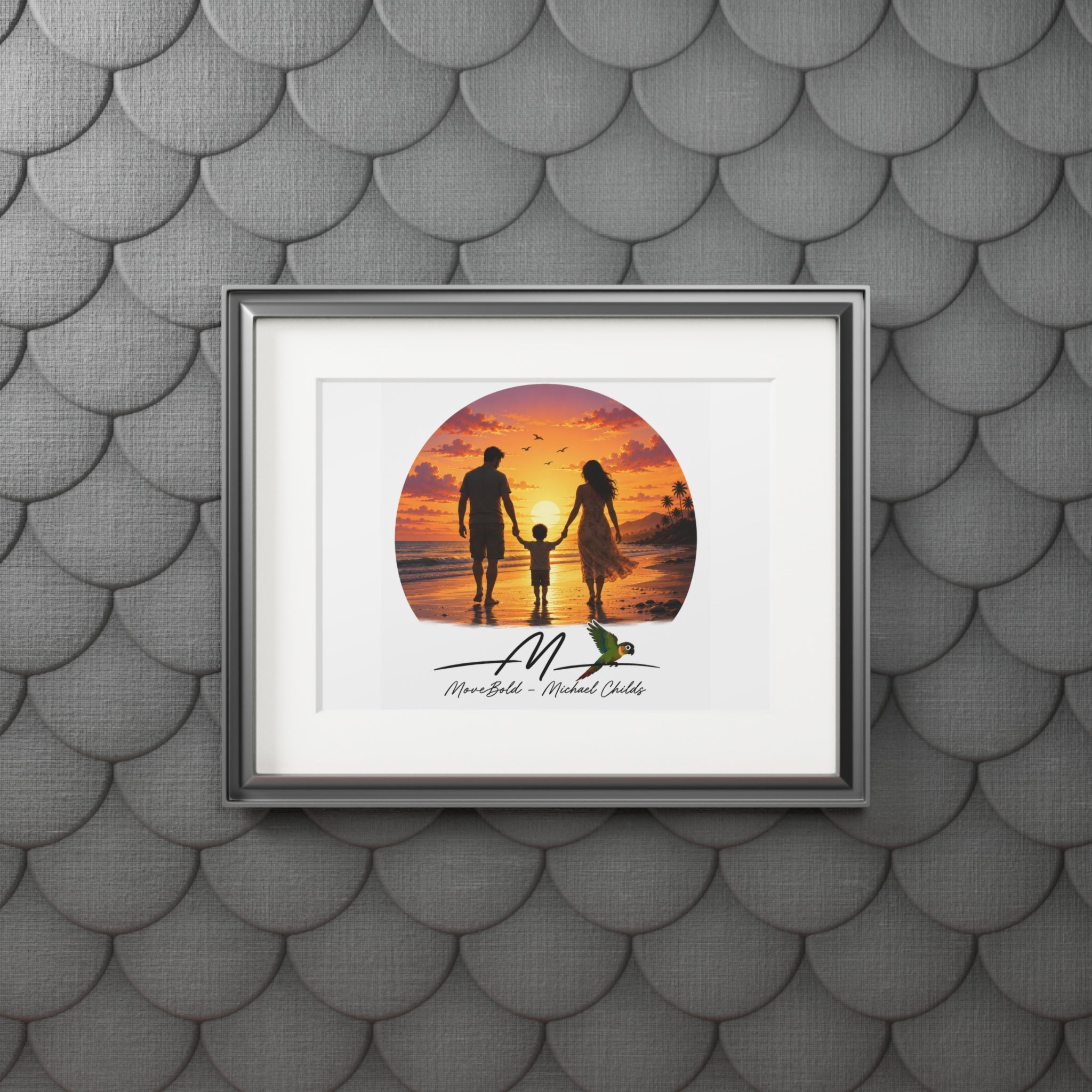 Family Fine Art Prints (Passepartout Paper Frame)