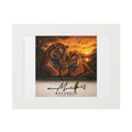 Tiger family Fine Art Prints (Passepartout Paper Frame)