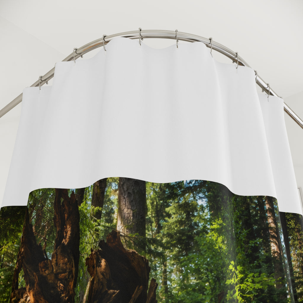 Mysterious tree Shower Curtains
