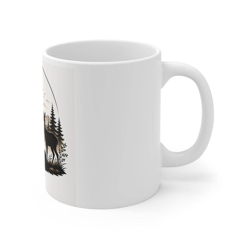 White Ceramic Mug, 11oz