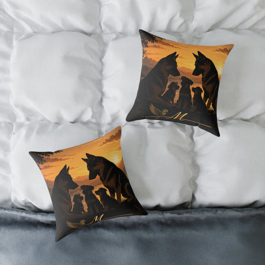 Square Poly Canvas Pillow