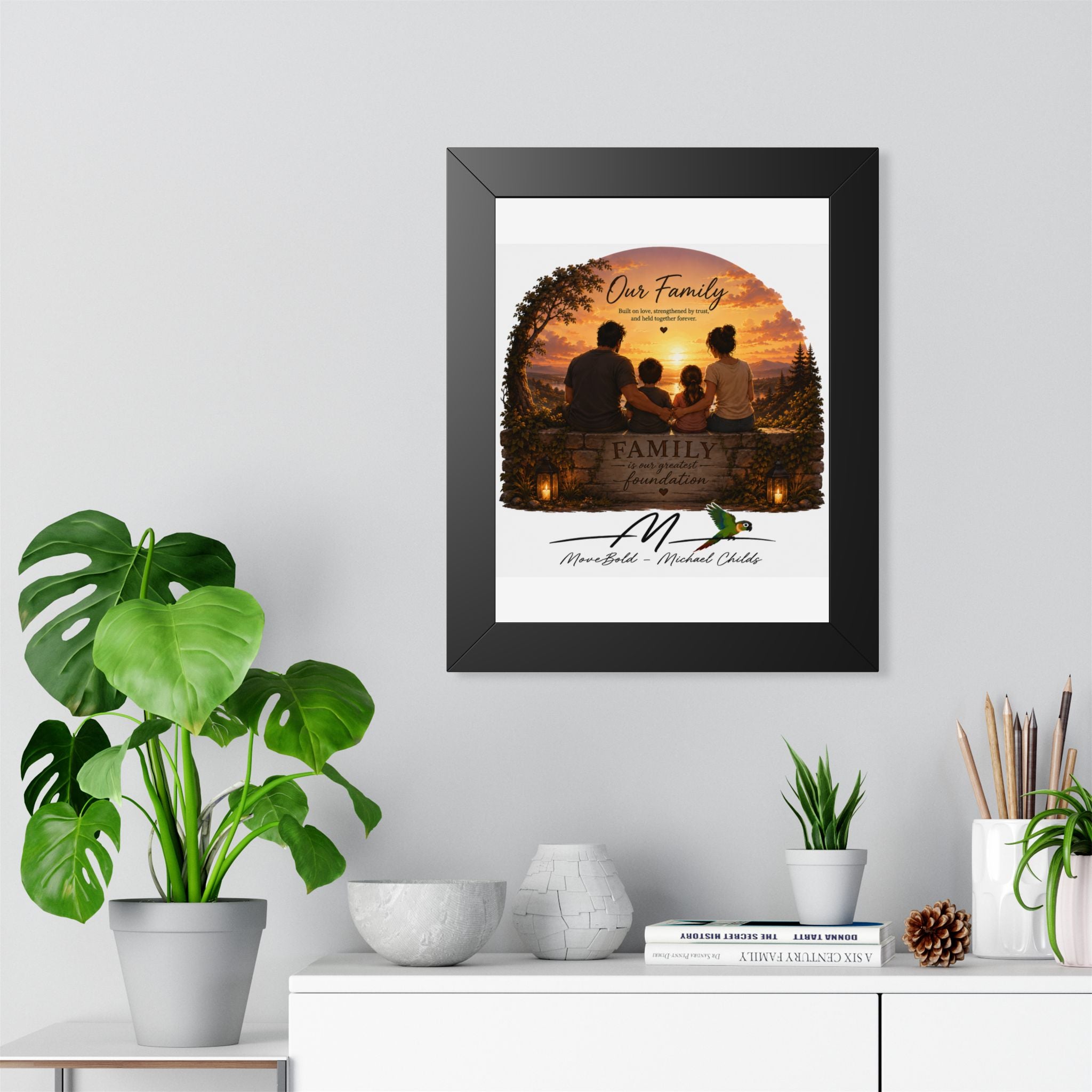 Family Framed Vertical Poster