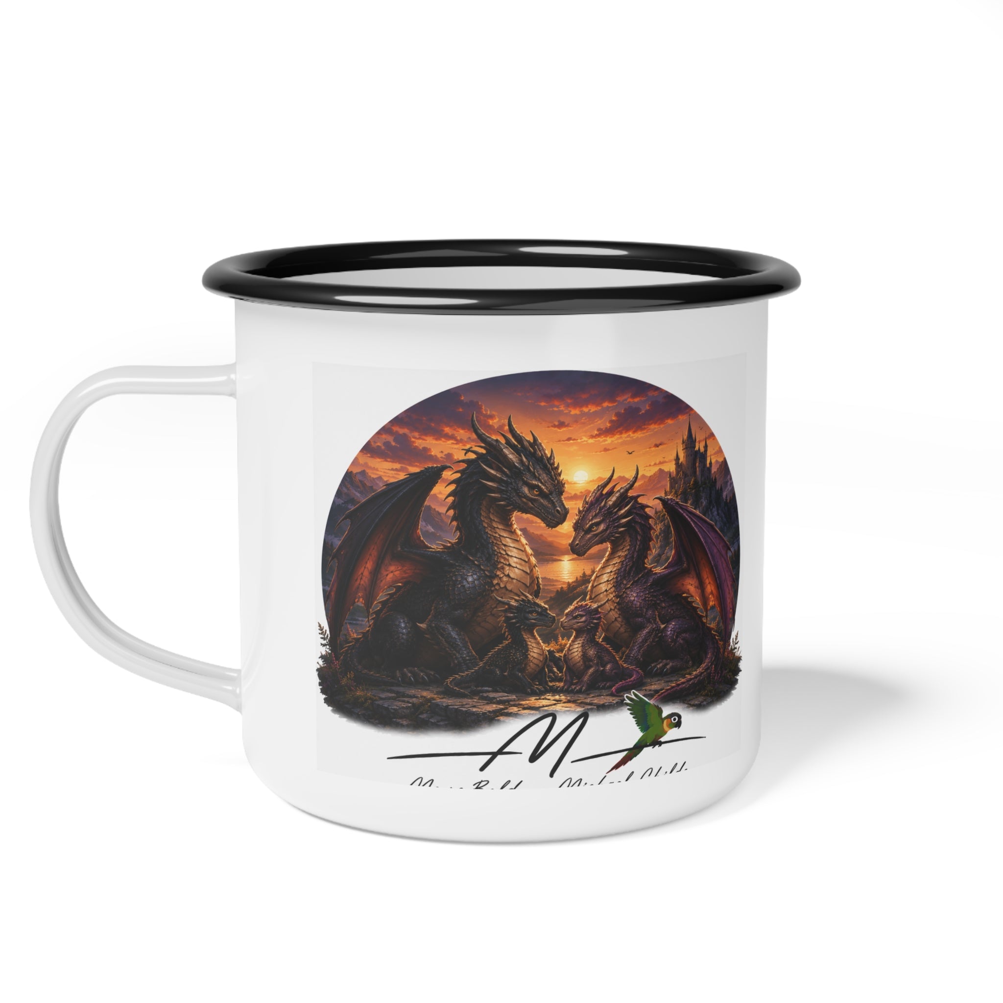 Dragon family Enamel Camp Cup