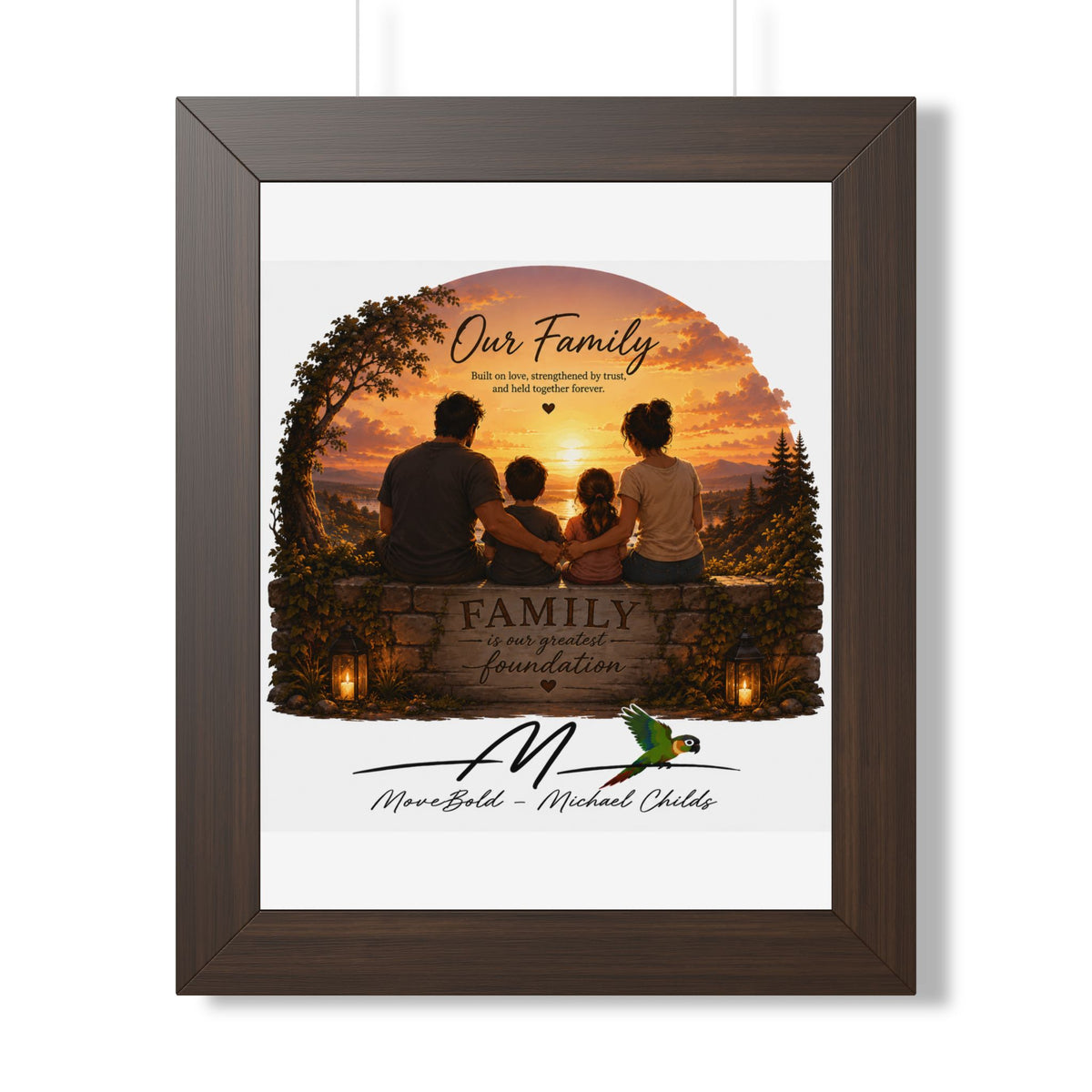 Family Framed Vertical Poster