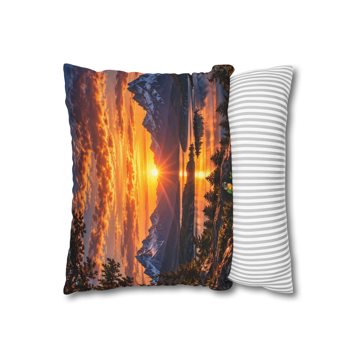Spun Polyester Square Pillowcase