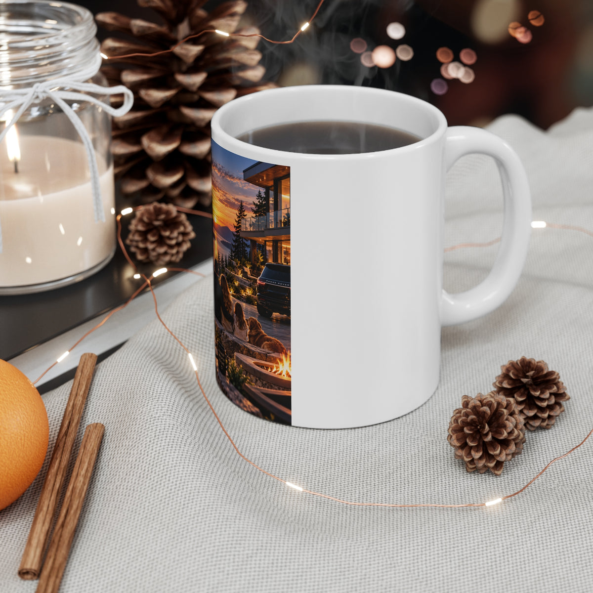 Build wealh, Build freedom, Build A Legacy White Ceramic Mug, 11oz