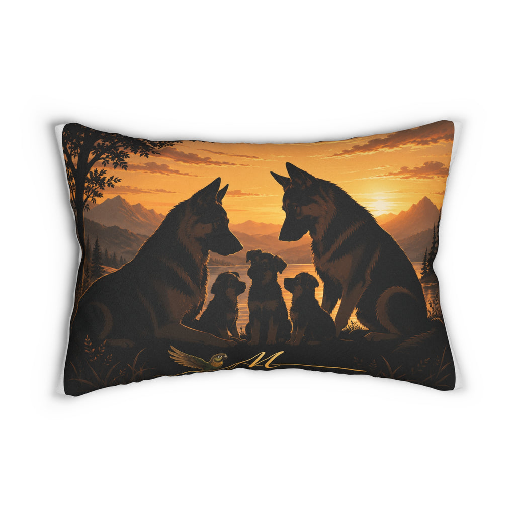 Spun Polyester Lumbar Pillow