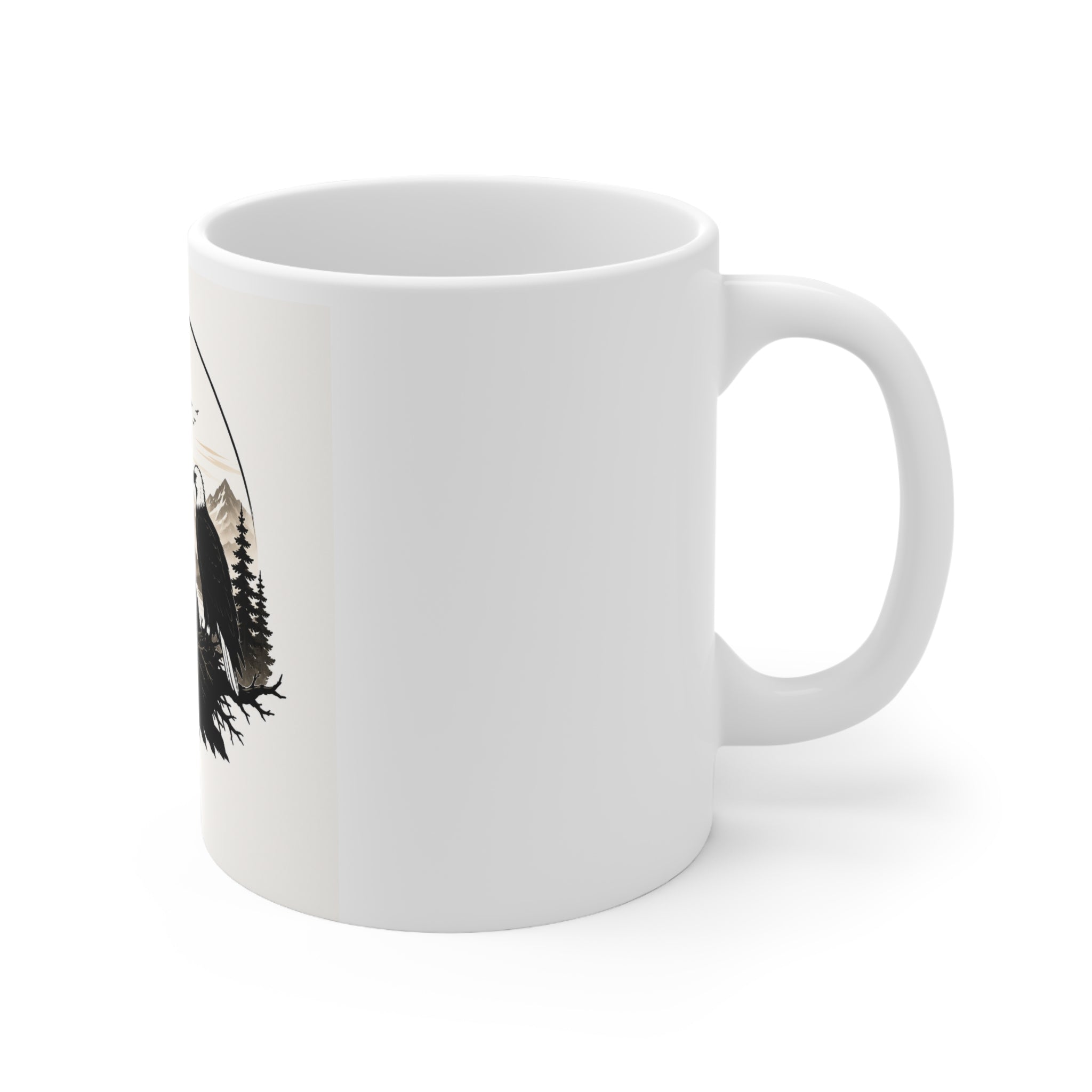 White Ceramic Mug, 11oz