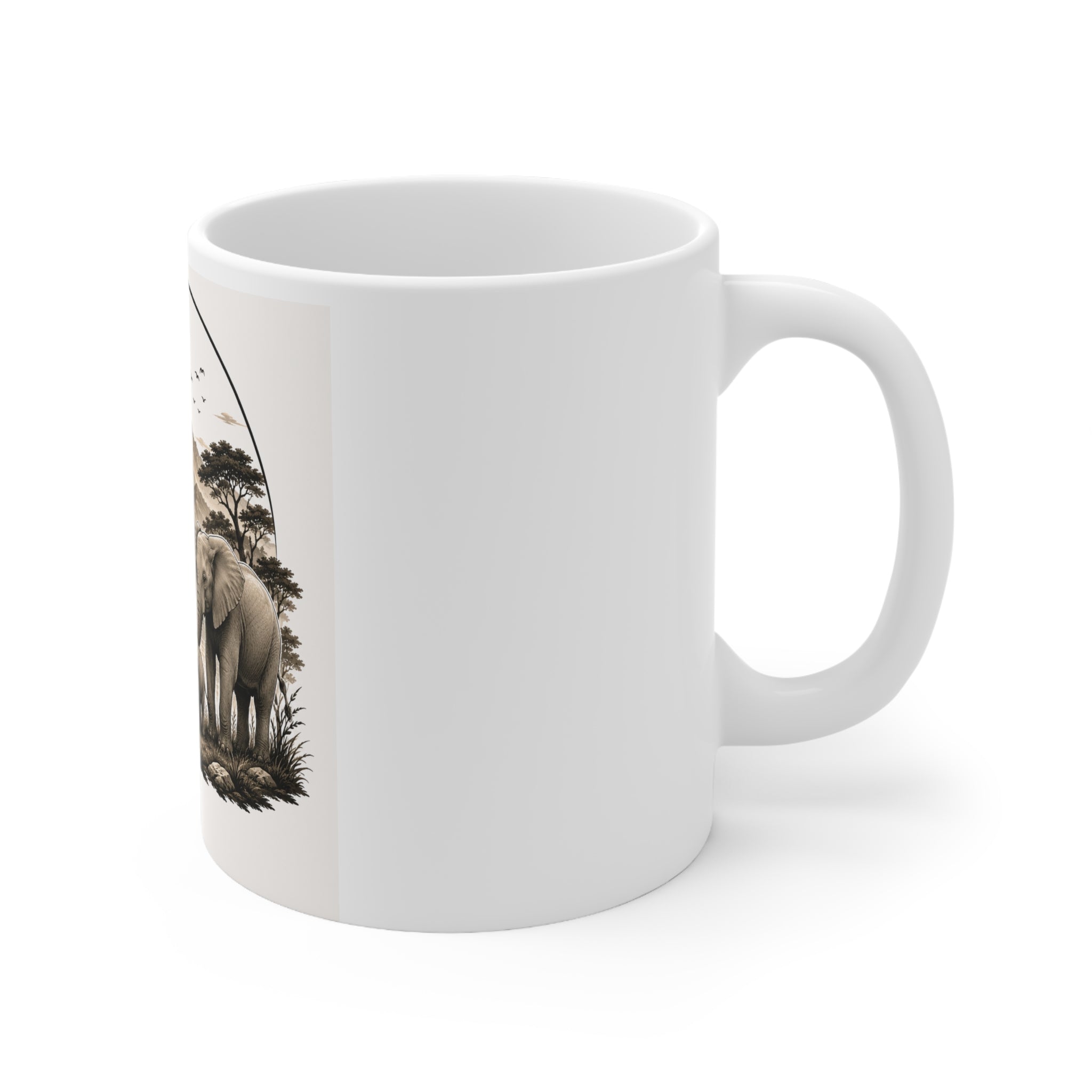 White Ceramic Mug, 11oz