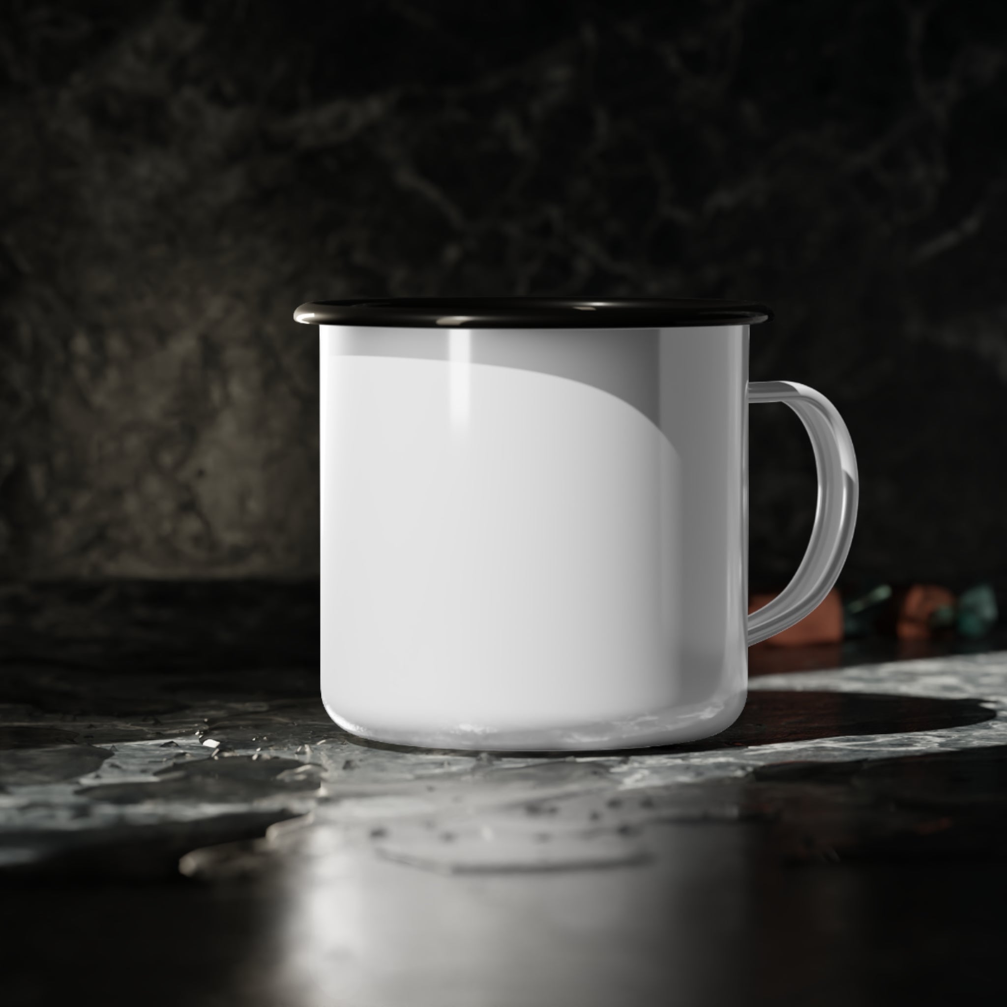 Dolphin family Enamel Camp Cup