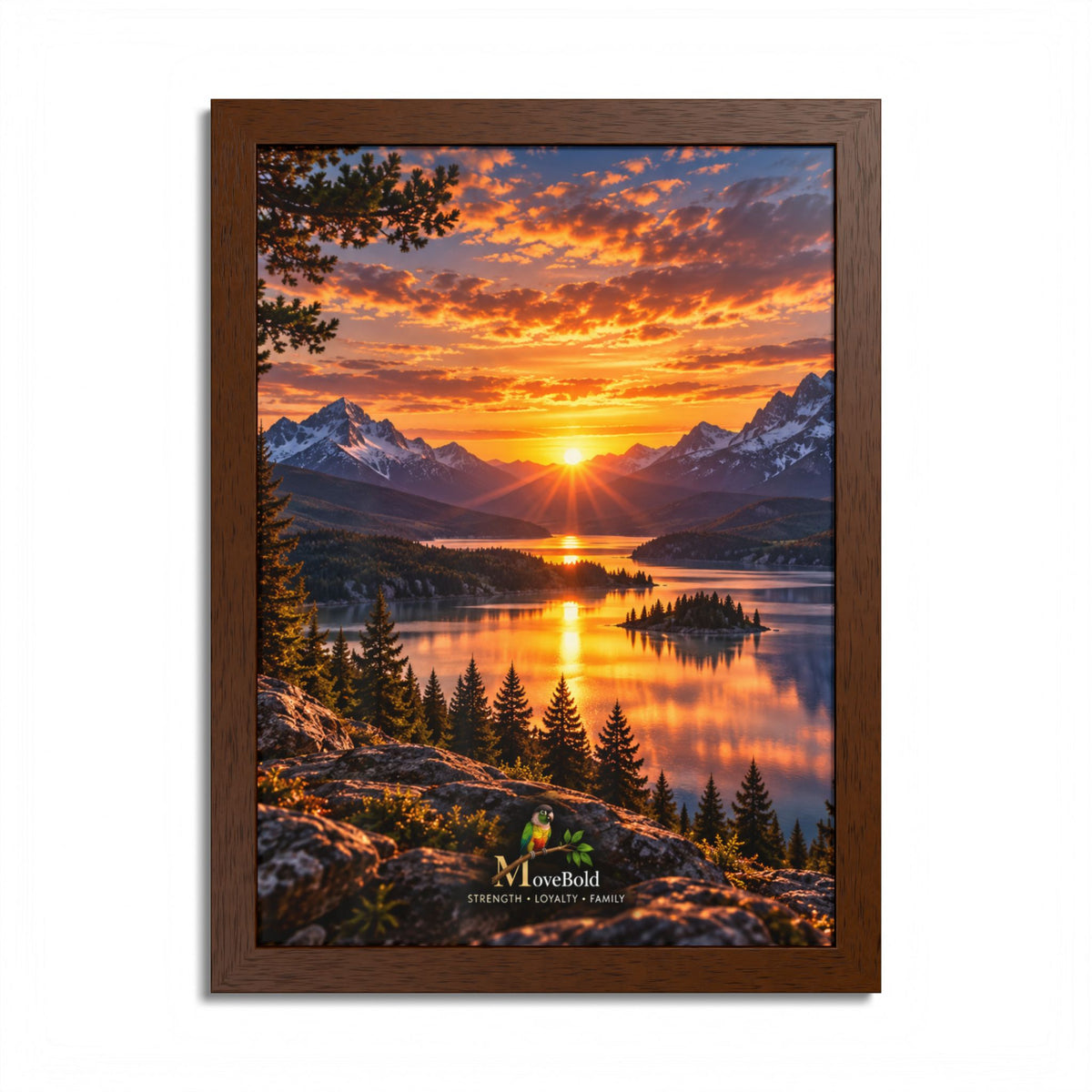 Framed Poster, Multi-Color