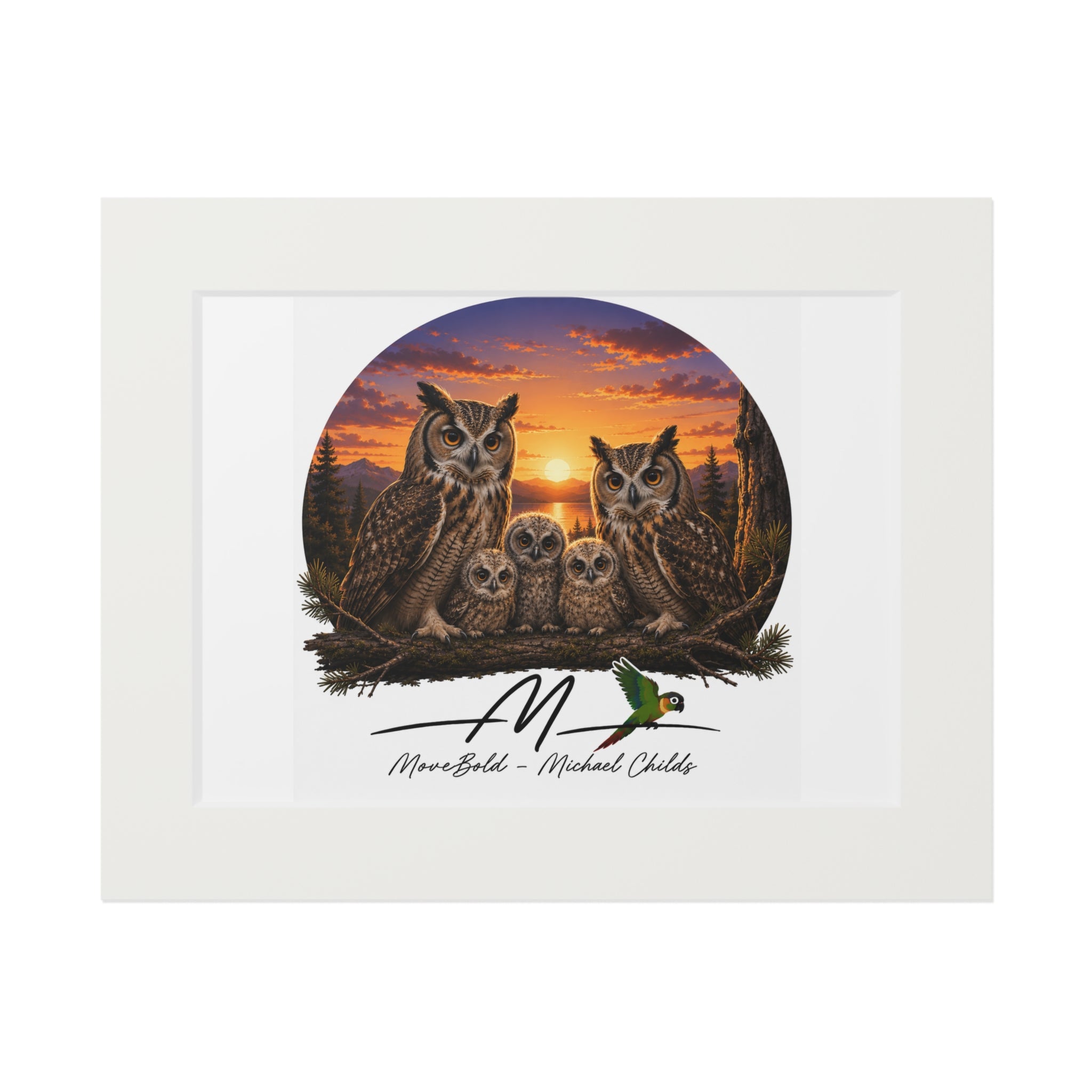 Our family Fine Art Prints (Passepartout Paper Frame)