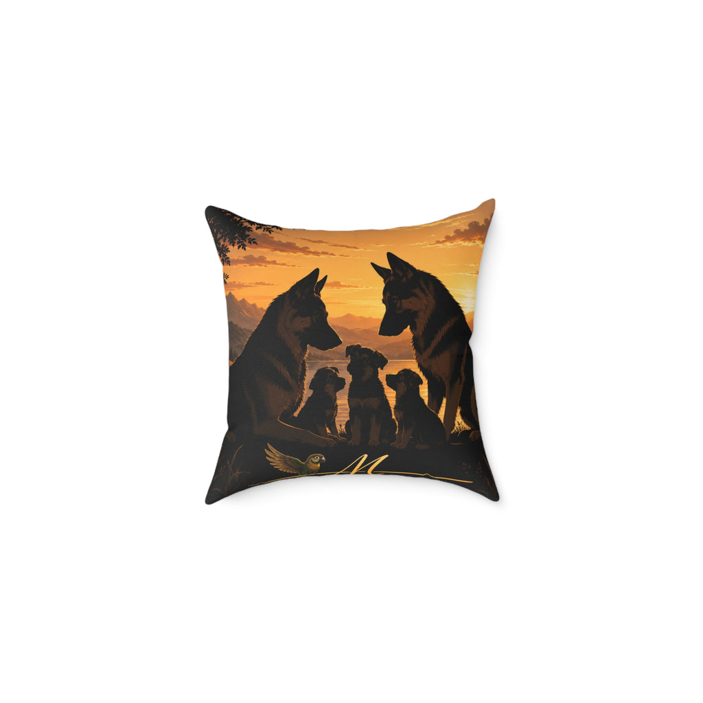 Square Poly Canvas Pillow
