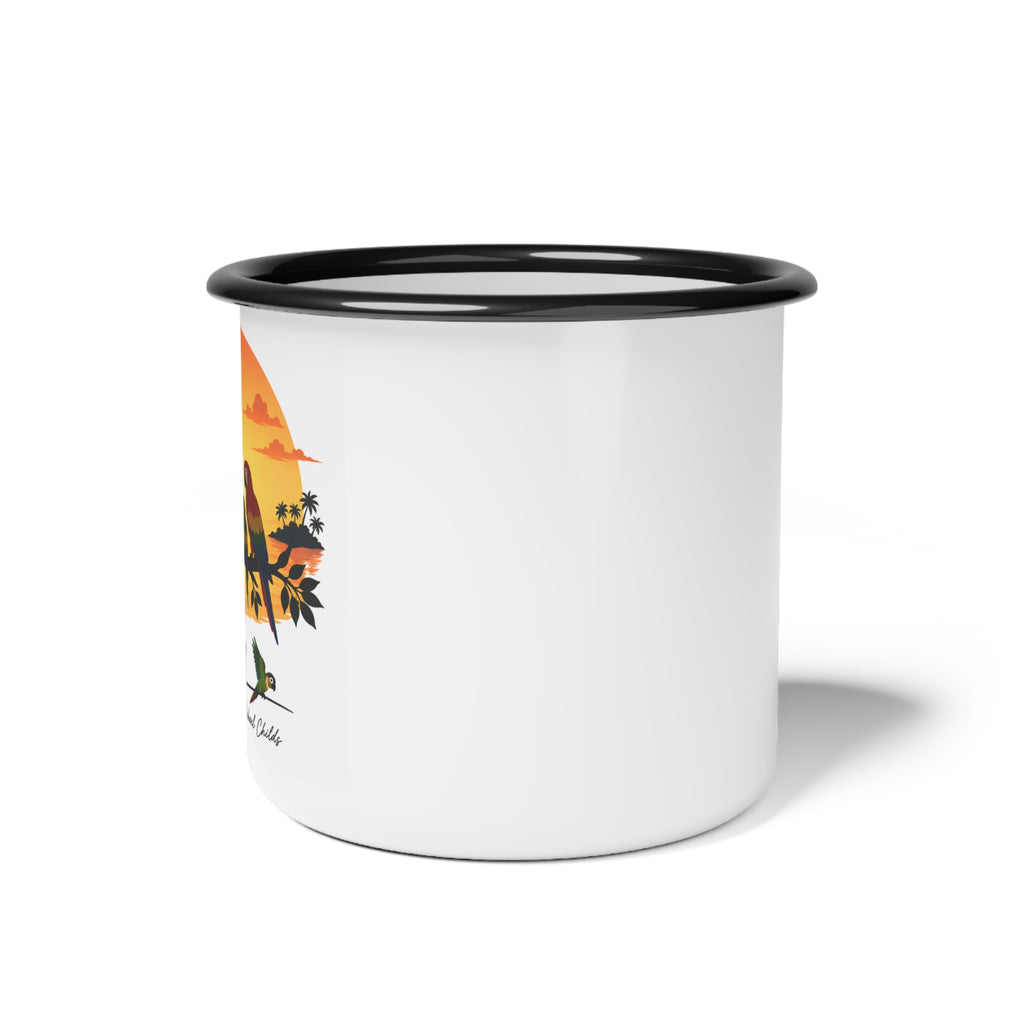 Parrot family Enamel Camp Cup