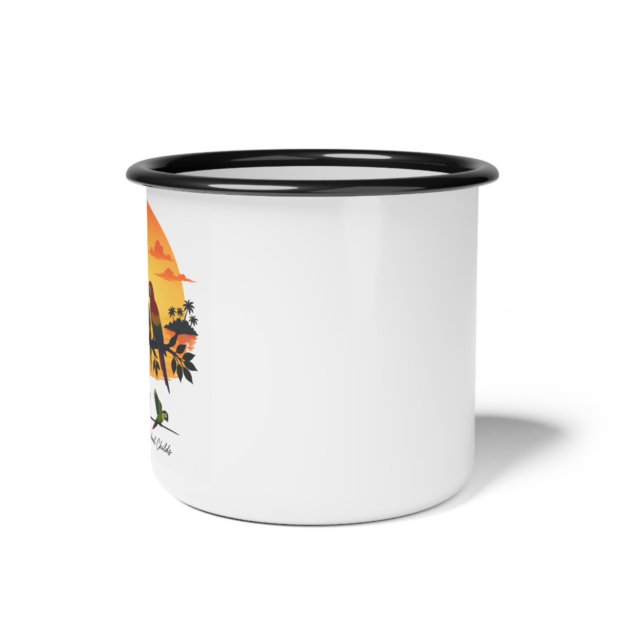 Parrot family Enamel Camp Cup