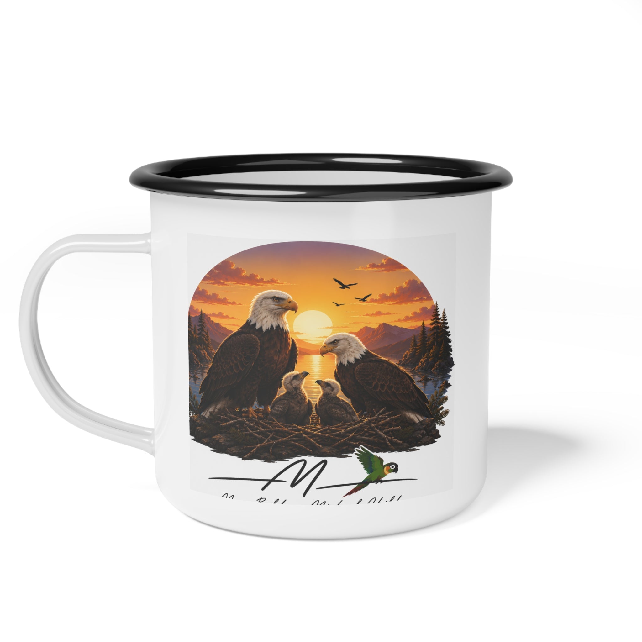 Eagle family. Enamel Camp Cup