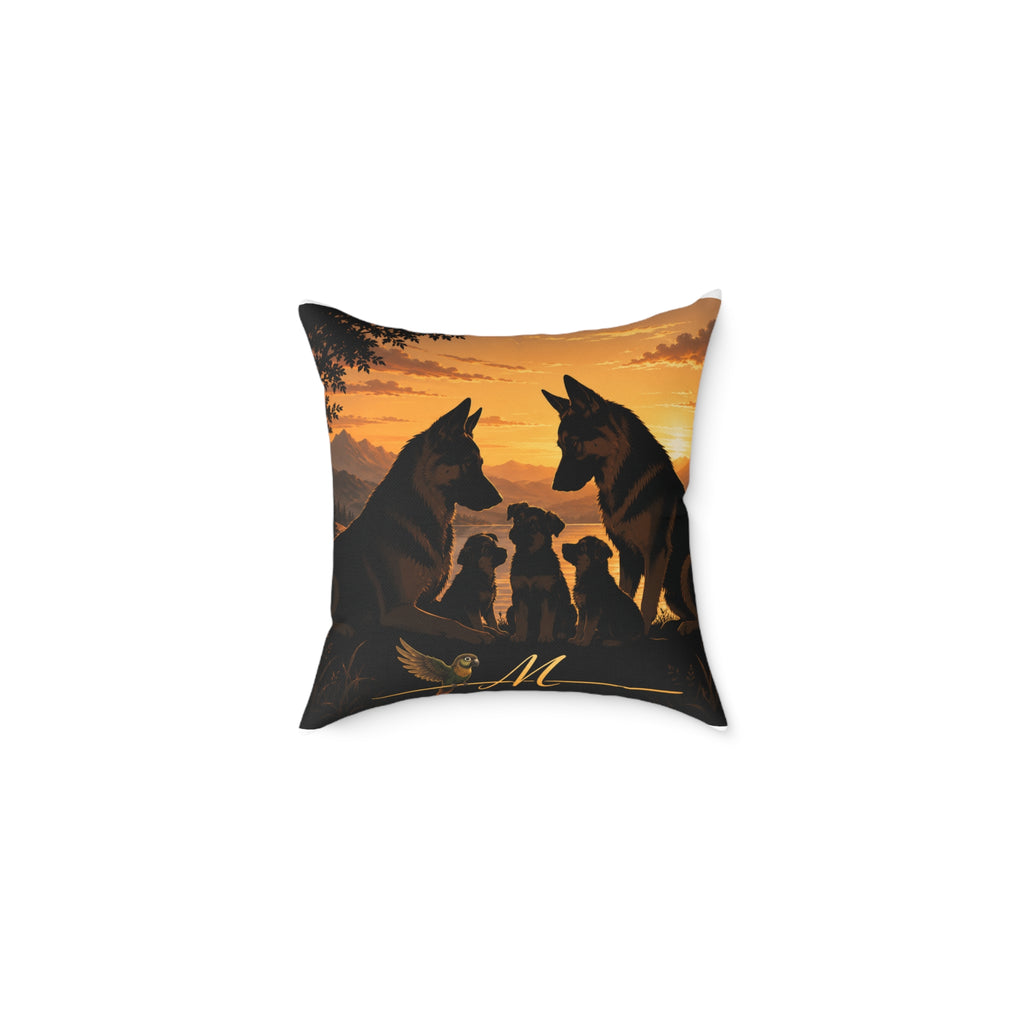Square Poly Canvas Pillow