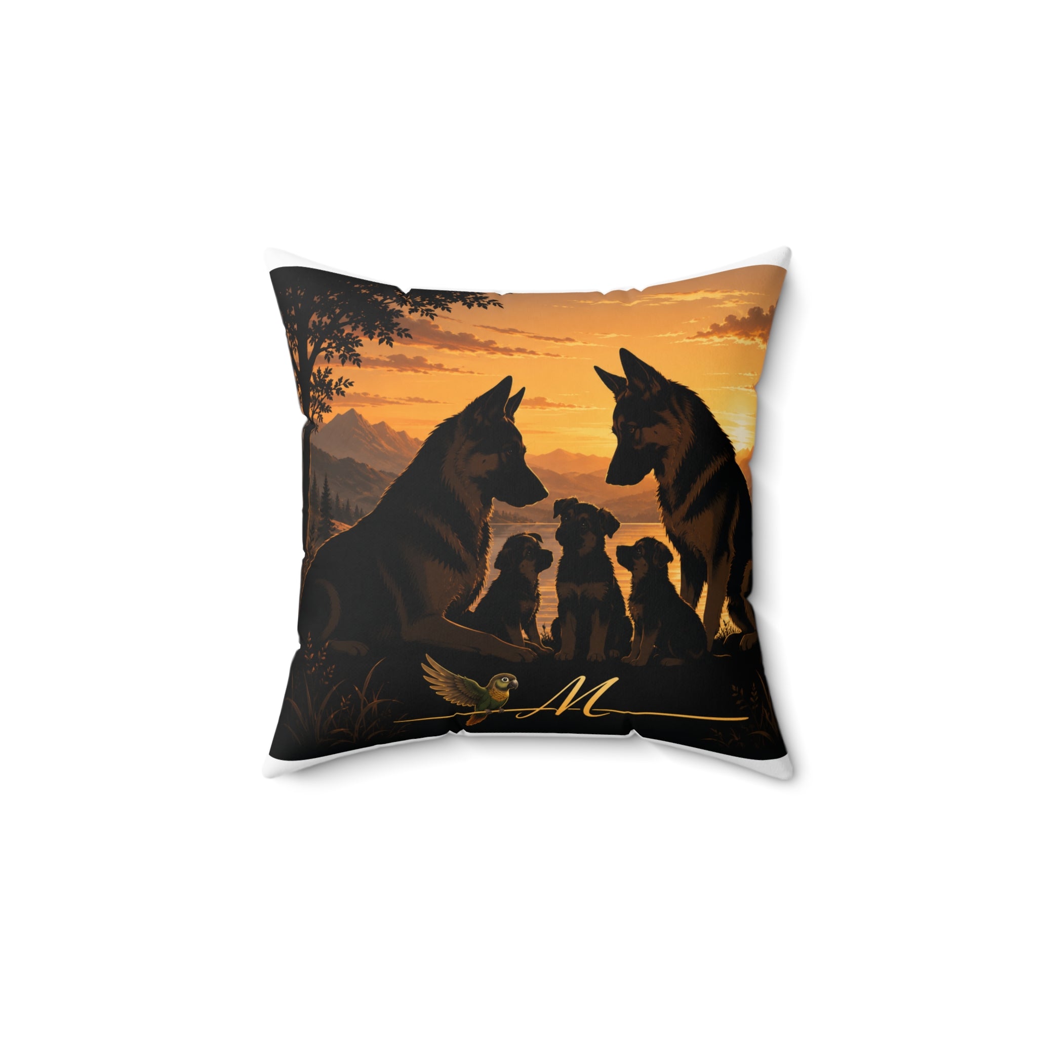 Spun Polyester Square Pillow