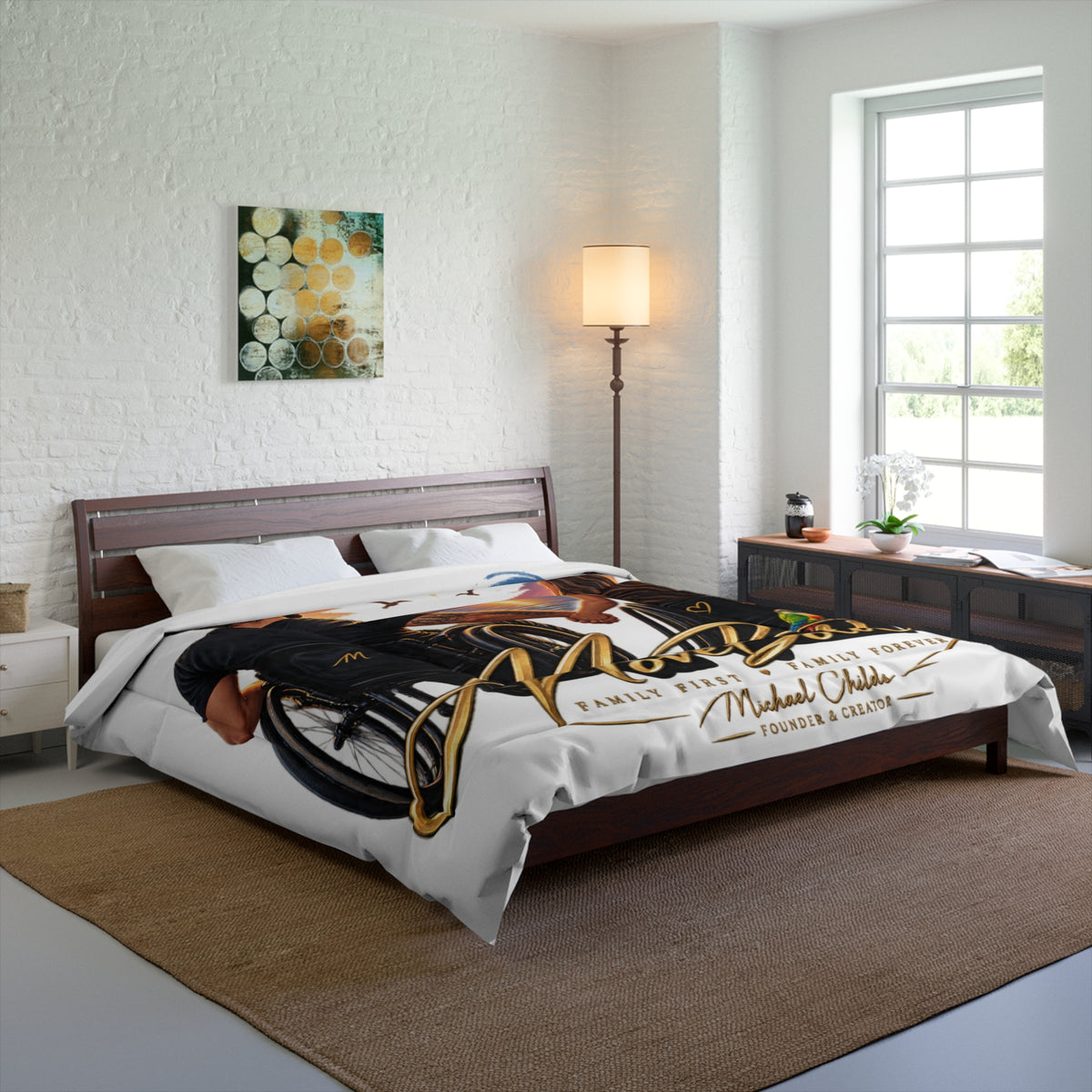 Disabled couple Comforter