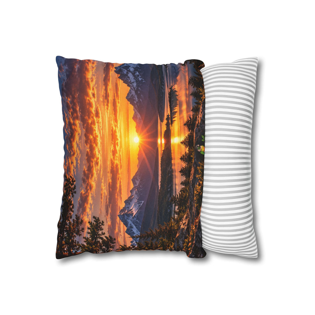 Spun Polyester Square Pillowcase