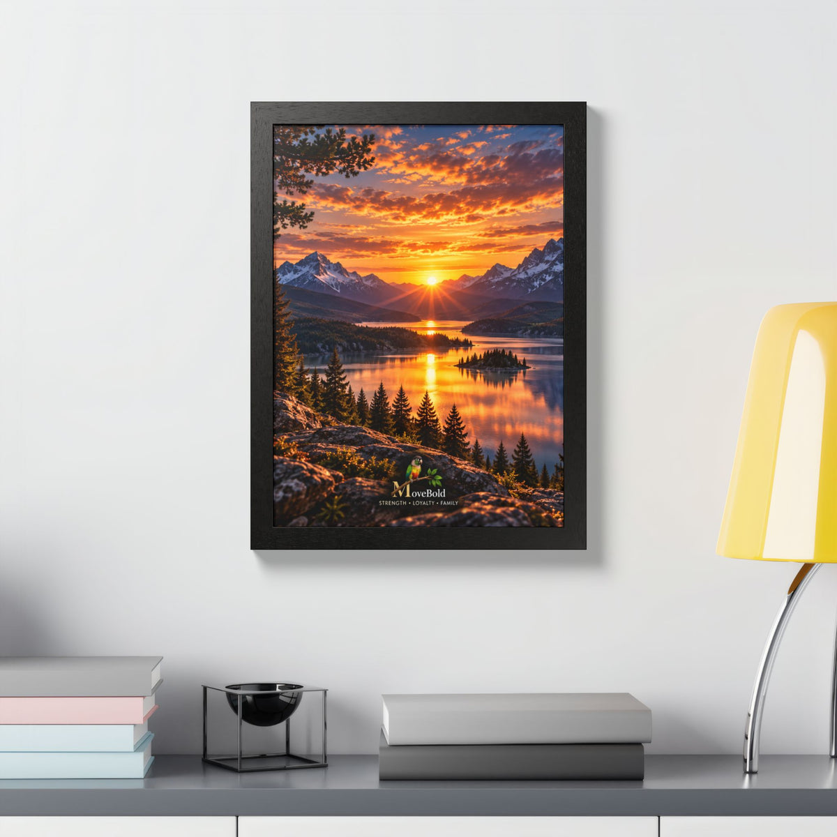 Framed Poster, Multi-Color