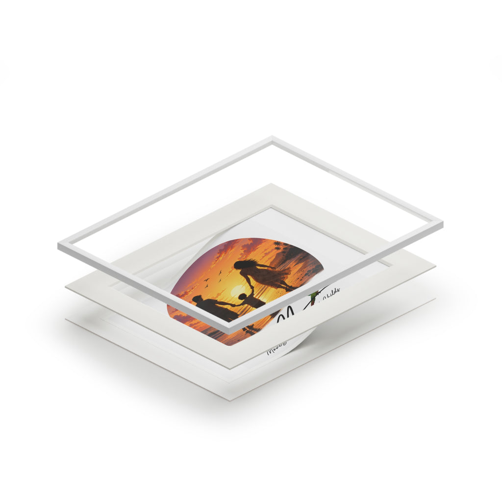 Family Fine Art Prints (Passepartout Paper Frame)