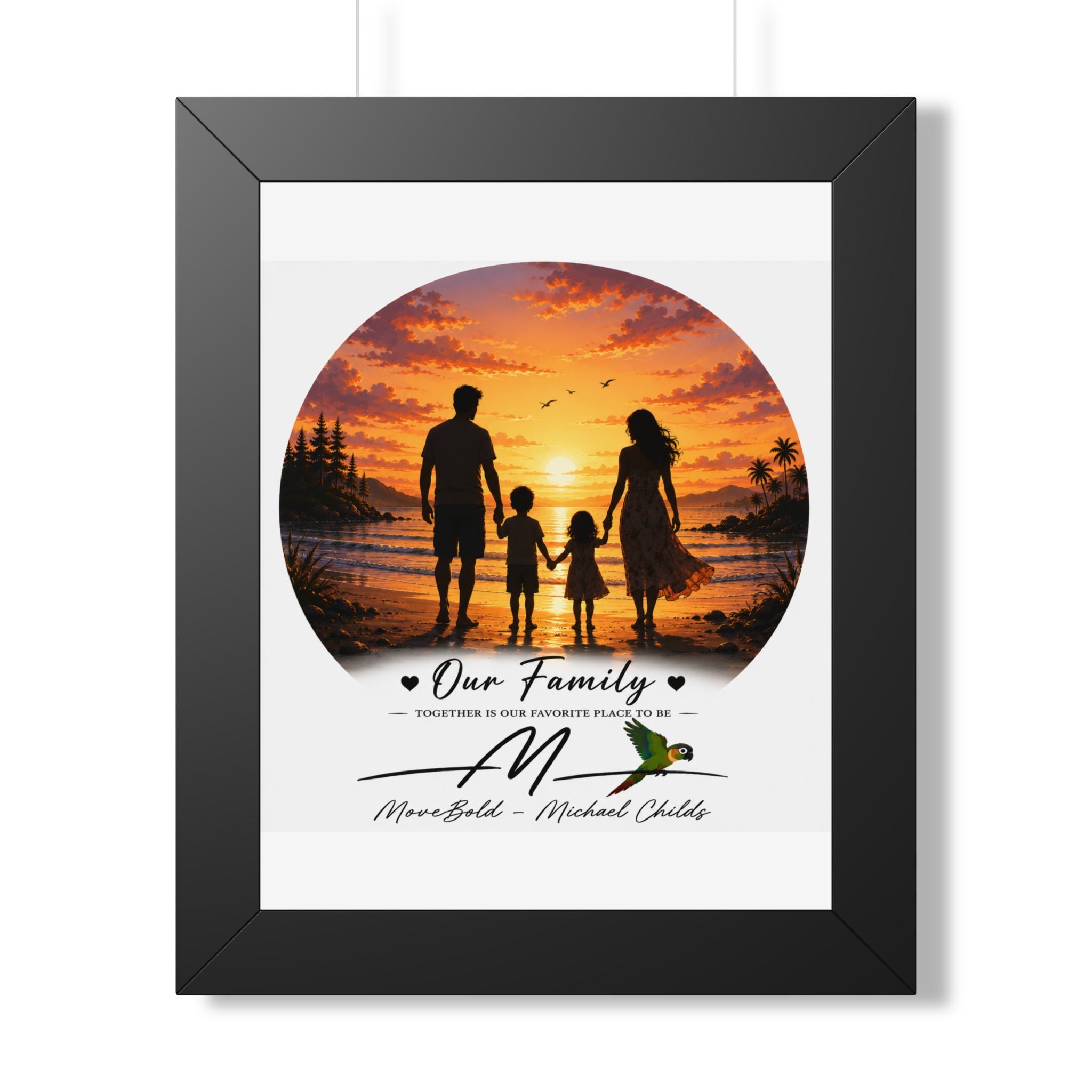 Family Framed Vertical Poster