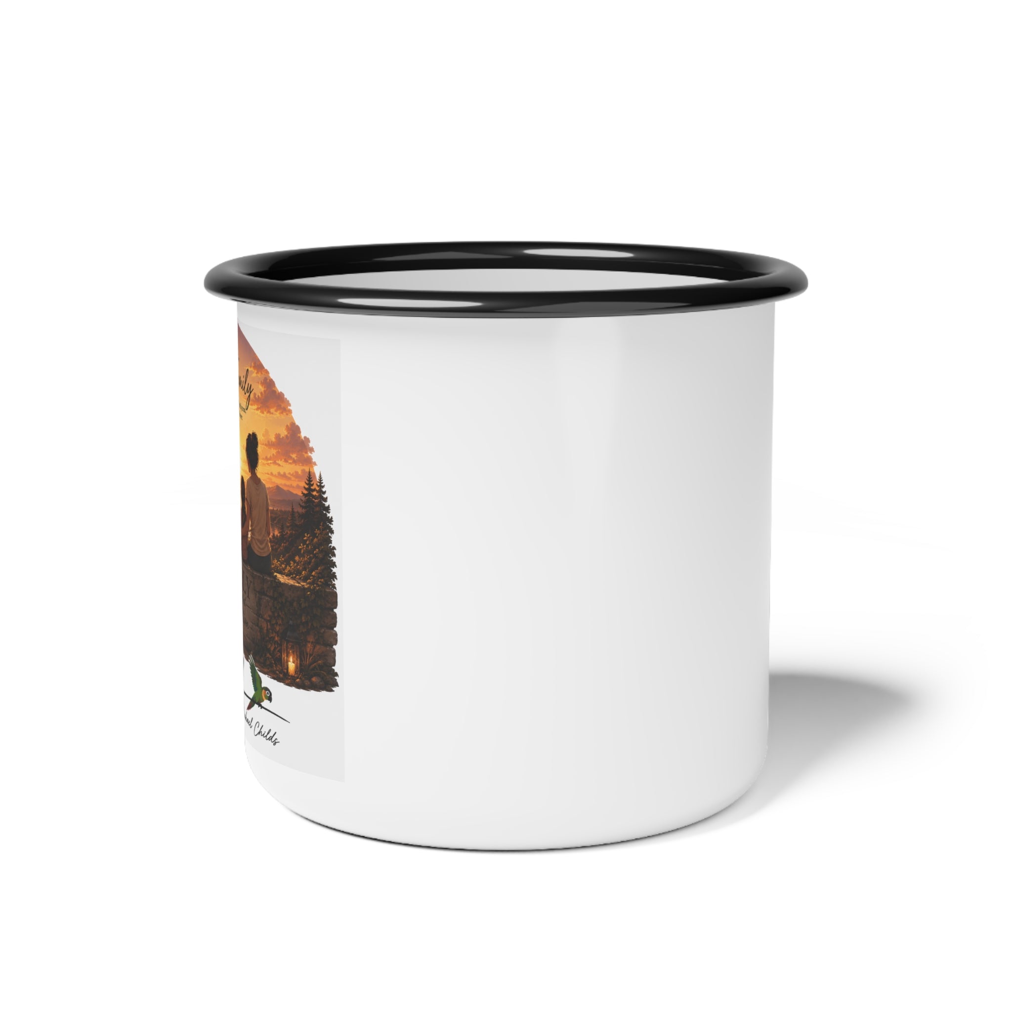 family Enamel Camp Cup