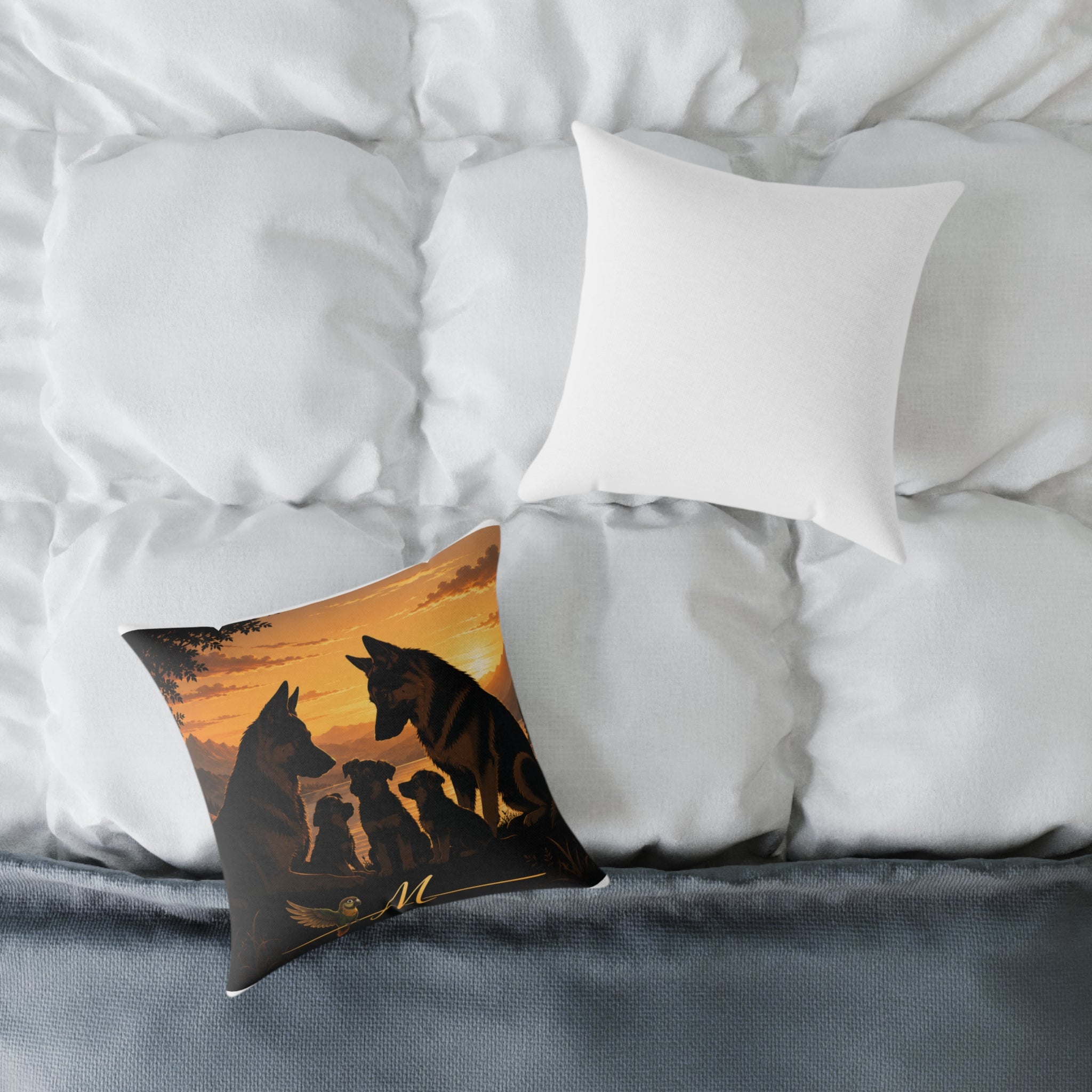 Square Poly Canvas Pillow