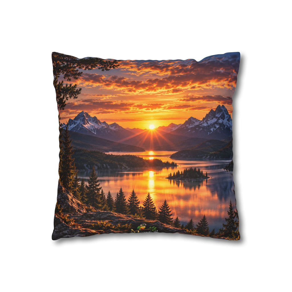 Spun Polyester Square Pillowcase