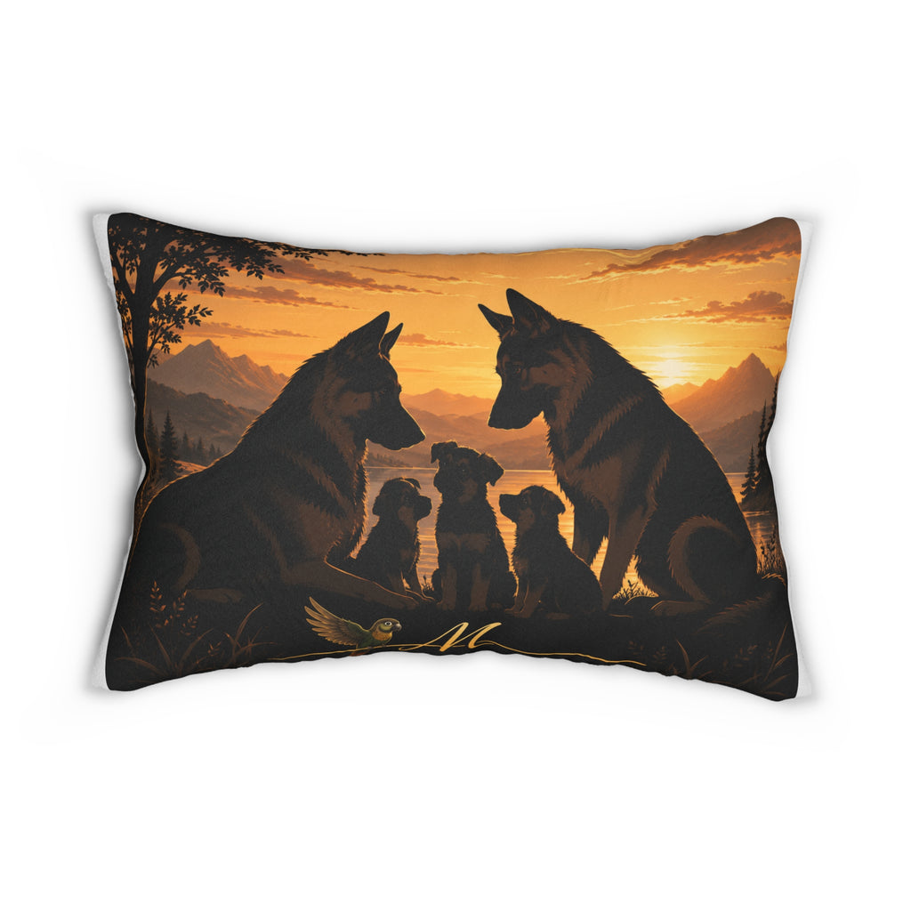 Spun Polyester Lumbar Pillow
