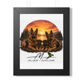 German shepherd family Framed Vertical Poster