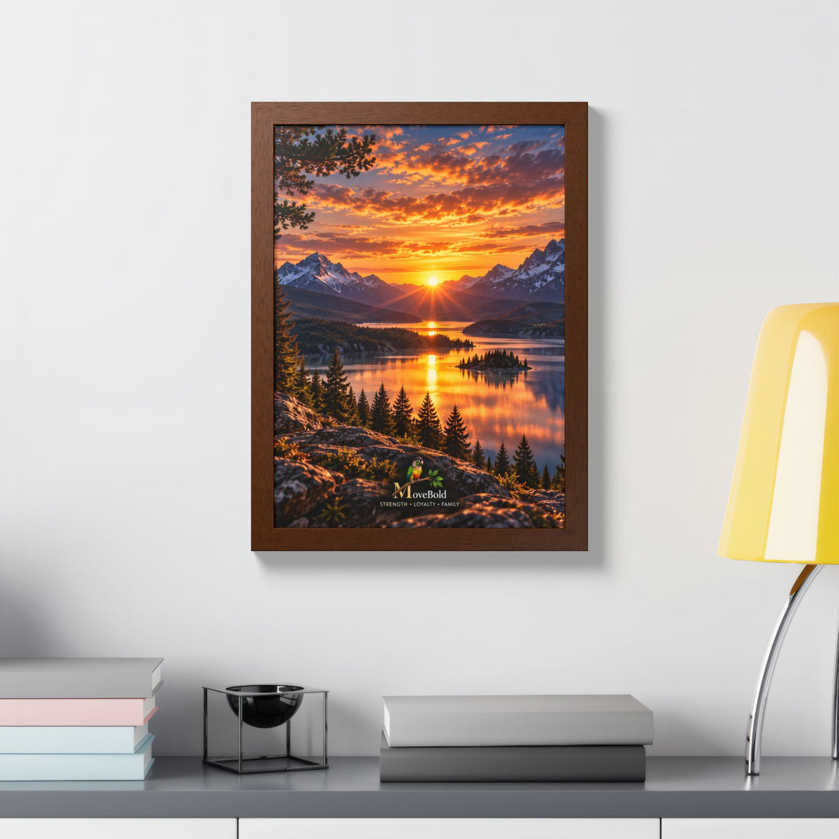 Framed Poster, Multi-Color
