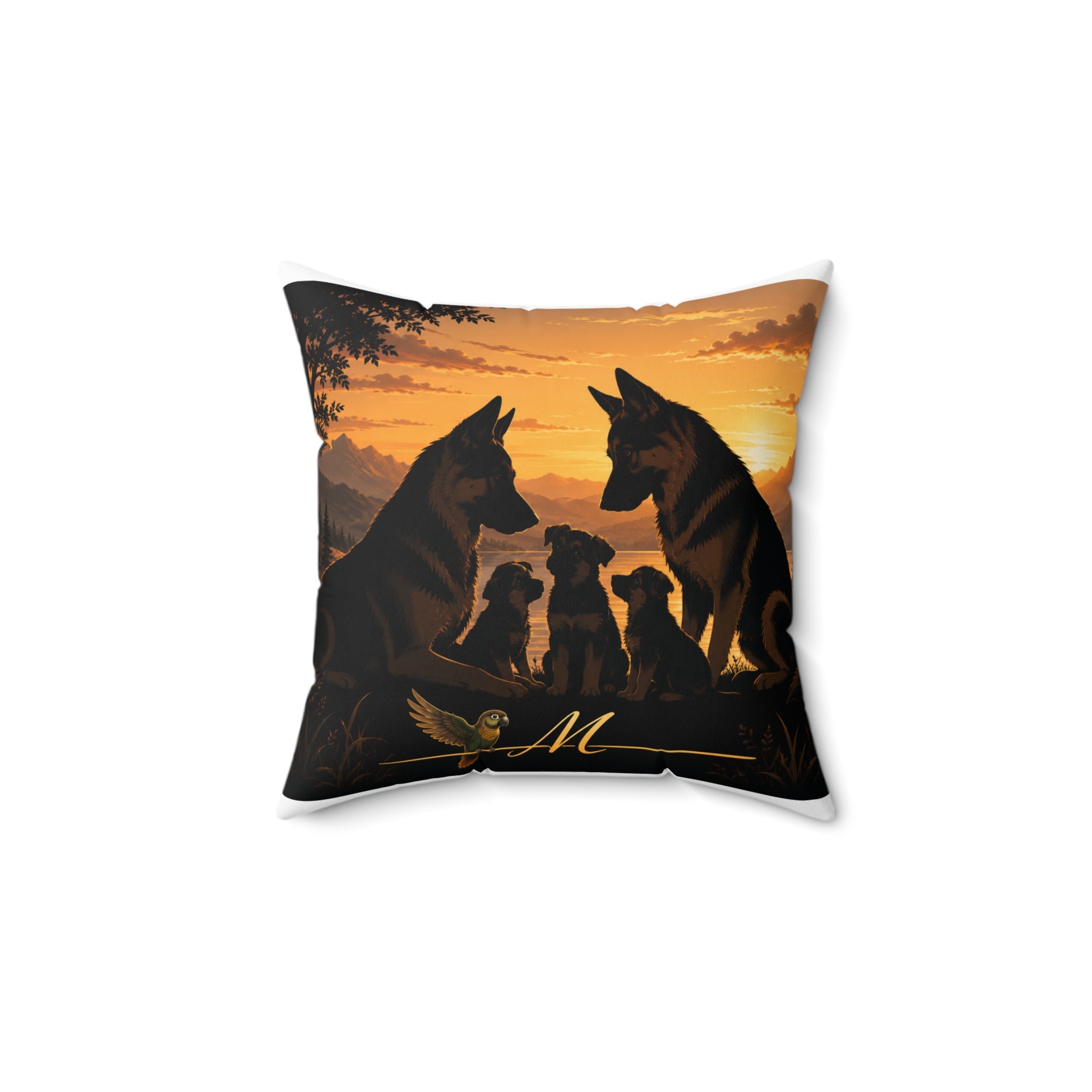 Spun Polyester Square Pillow