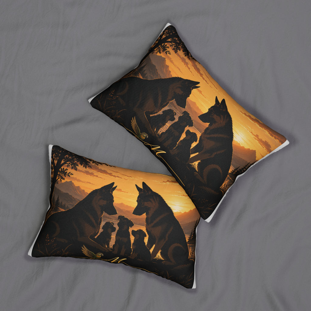 Spun Polyester Lumbar Pillow