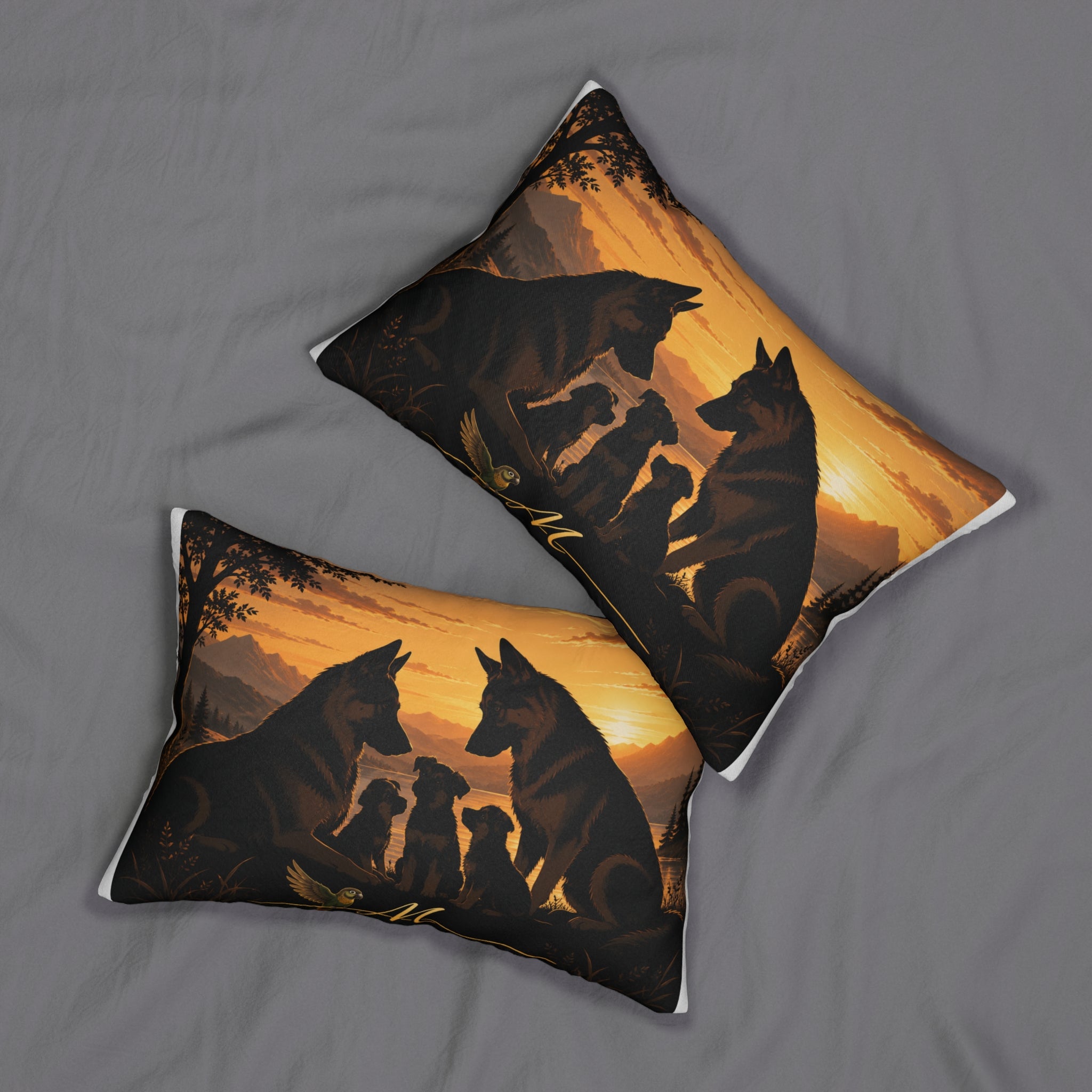 Spun Polyester Lumbar Pillow