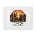 German shepherd family Fine Art Prints (Passepartout Paper Frame)