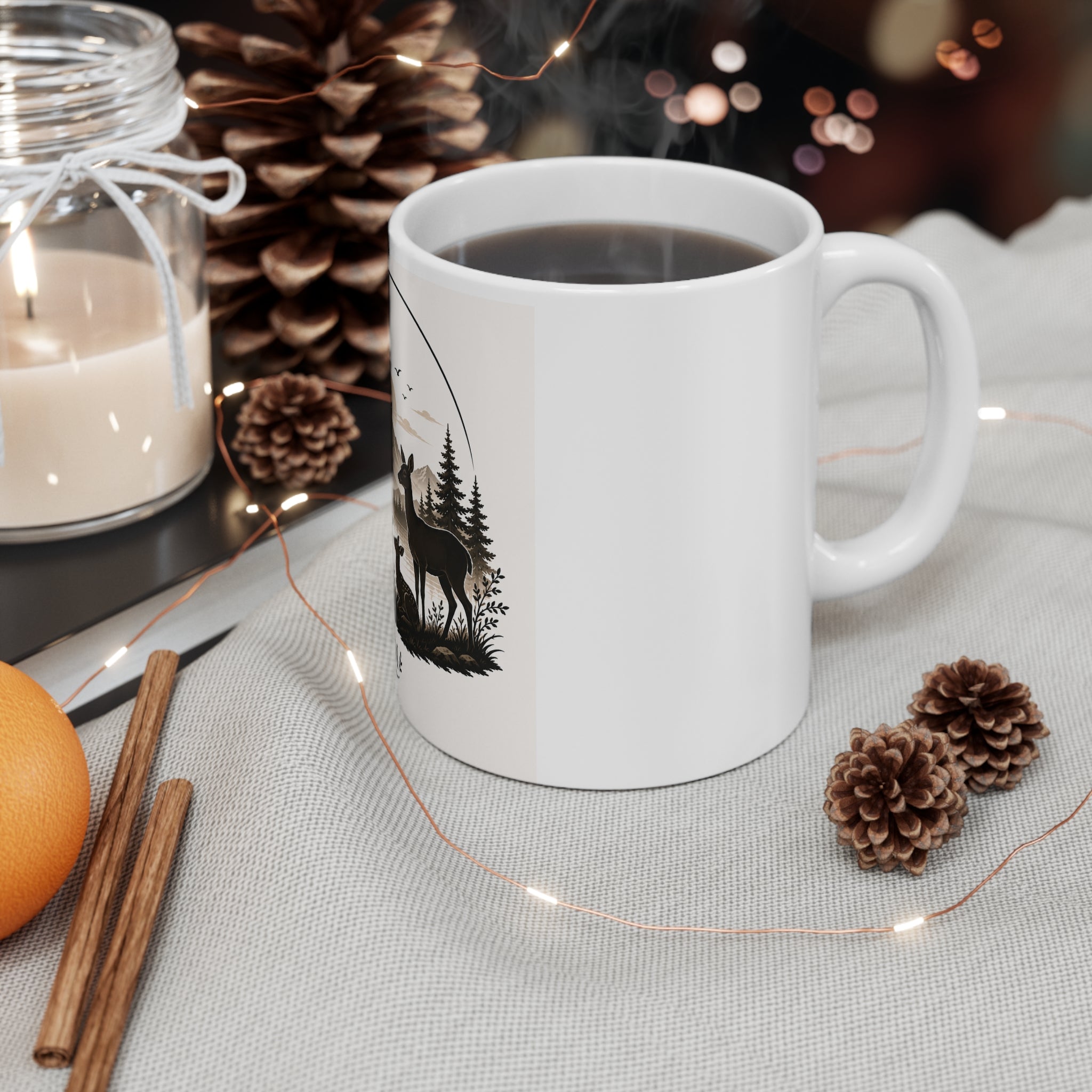 White Ceramic Mug, 11oz