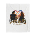 Disabled couple Velveteen Plush Blanket